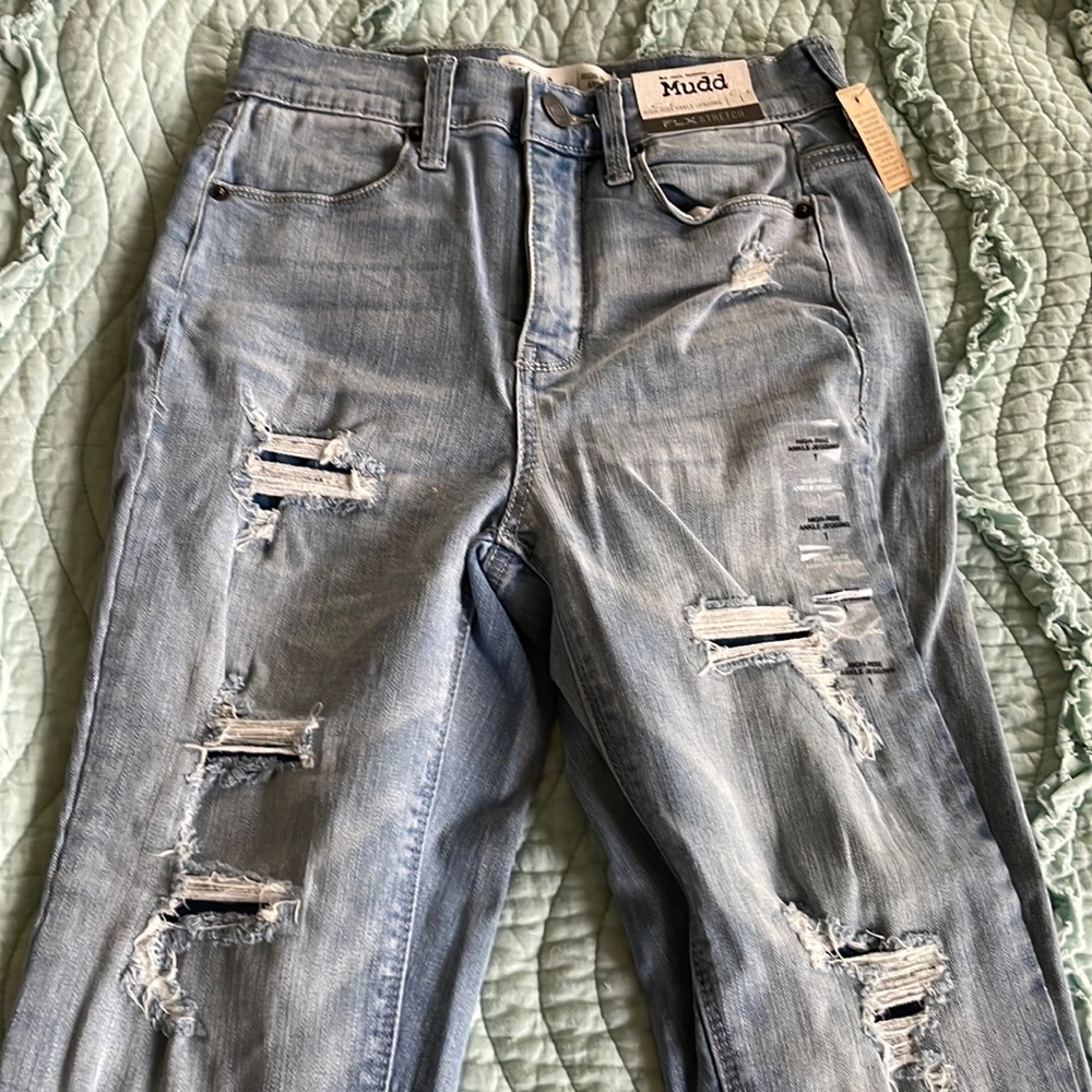 NWT Mudd Juniors size 1 Highrise ankle jegging jeans